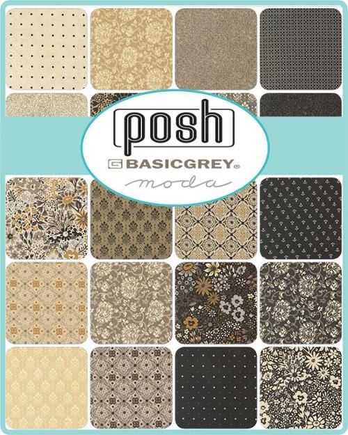 Moda Fabric Pre Cuts Moda Posh Mini Charm  - The Sewing Studio