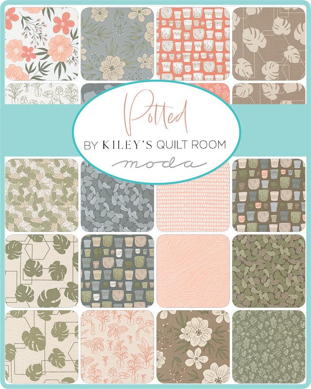 Moda Fabric Pre Cuts Moda Potted Fat Quarter Bundle - The Sewing Studio