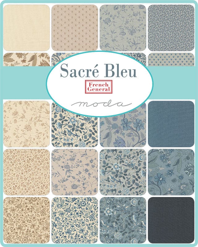 Moda Fabric Pre Cuts Moda Sacre Bleu Jelly Roll 13970JR - The Sewing Studio