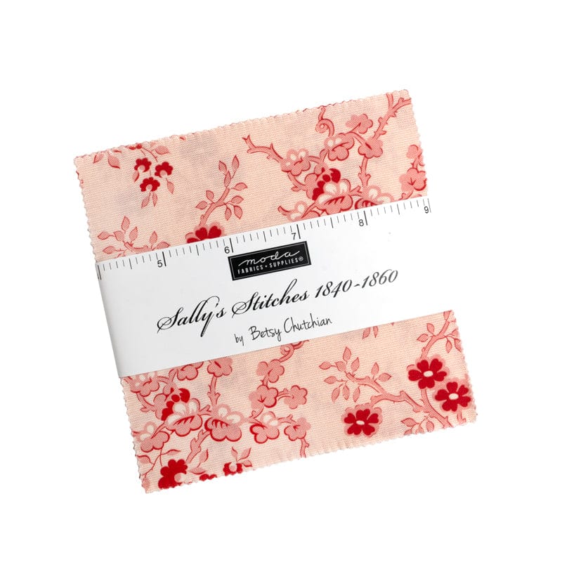 Moda Fabric Pre Cuts Moda Sallys Stitches Charm Pack - The Sewing Studio
