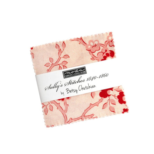 Moda Fabric Pre Cuts Moda Sallys Stitches Mini Charm  - The Sewing Studio