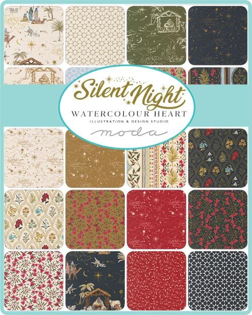 Moda Fabric Pre Cuts Moda Silent Night Jelly Roll - The Sewing Studio