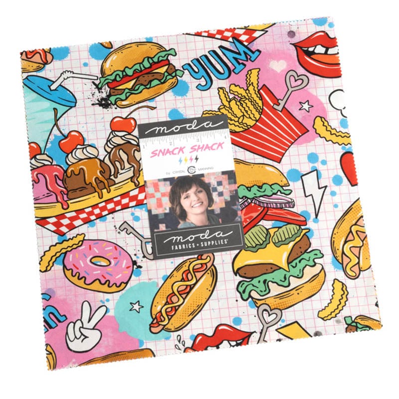 Moda Fabric Pre Cuts Moda Snack Shack Layer Cake 11940LC - The Sewing Studio
