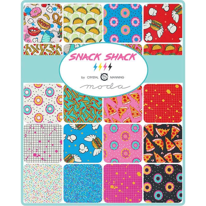 Moda Fabric Pre Cuts Moda Snack Shack Layer Cake 11940LC - The Sewing Studio