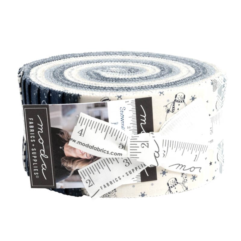 Moda Fabric Pre Cuts Moda Snowman Gatherings IV Jelly Roll 49250JR - The Sewing Studio