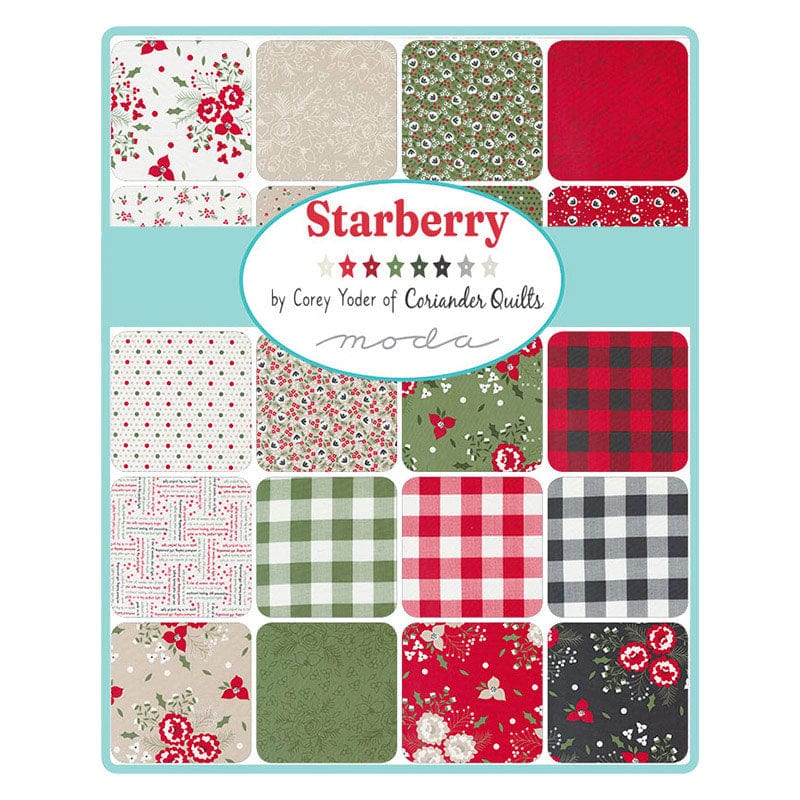 Moda Fabric Pre Cuts Moda Starberry Mini Charm 29180MC  - The Sewing Studio