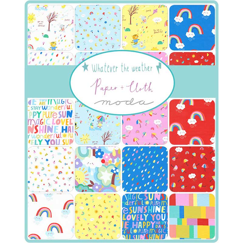 Moda Fabric Pre Cuts Moda Whatever The Weather Mini Charm 25140MC - The Sewing Studio