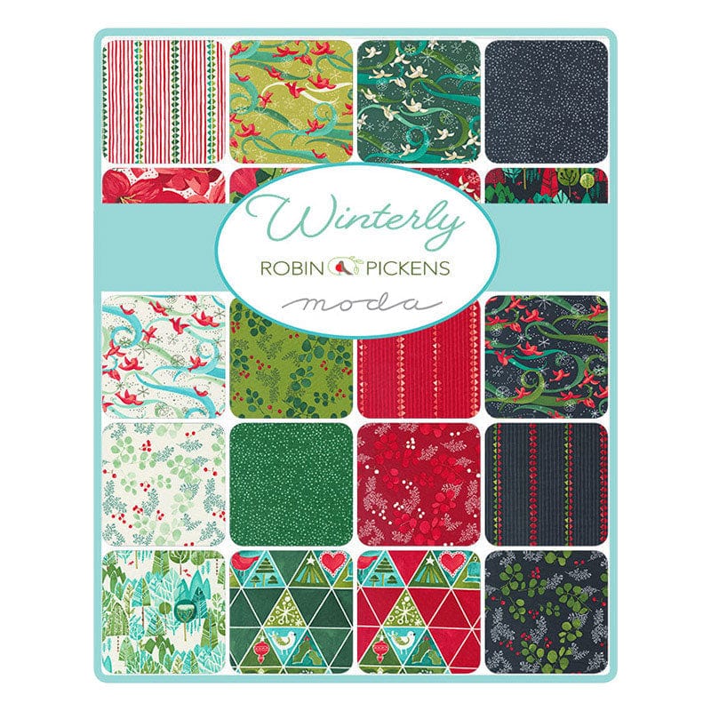 Moda Fabric Pre Cuts Moda Winterly Charm Pack 48760PP - The Sewing Studio