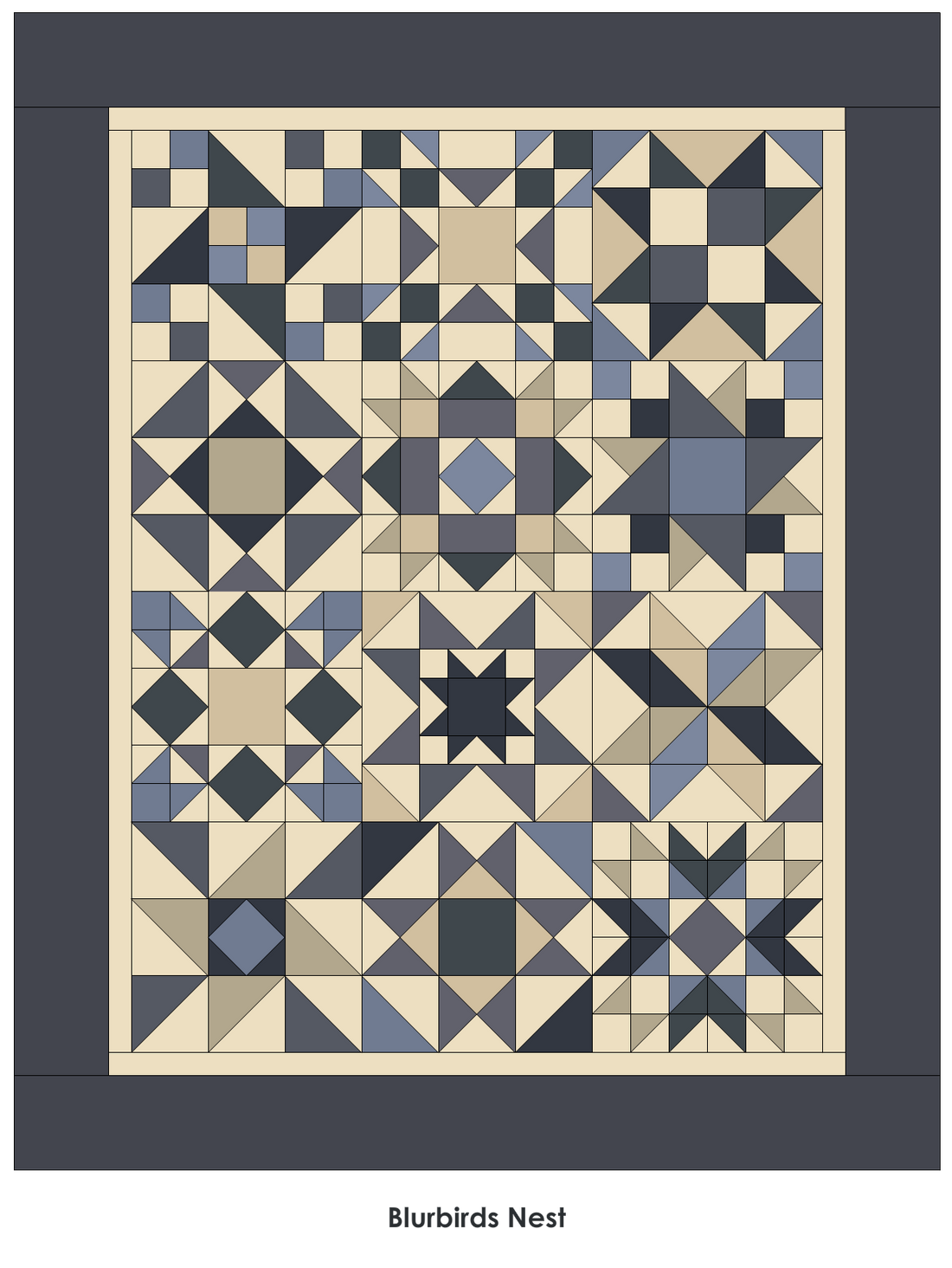 Moda Fabric Quillow - Bluebirds Nest - The Sewing Studio