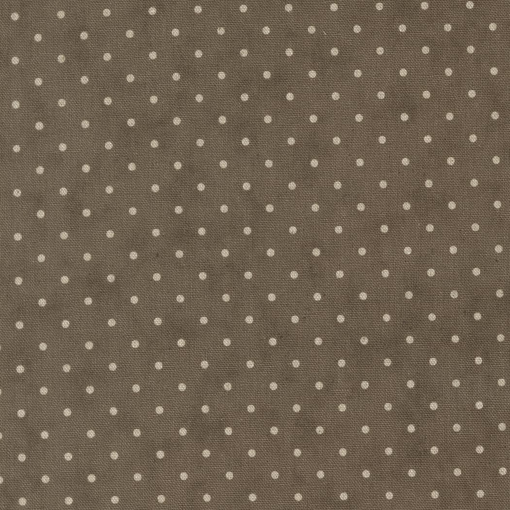 Grey Spots and Dots Moda Fabric Moda Dearly Beloved Cotton Linen in Veil Dots Mochi Dovetail - The Sewing Studio