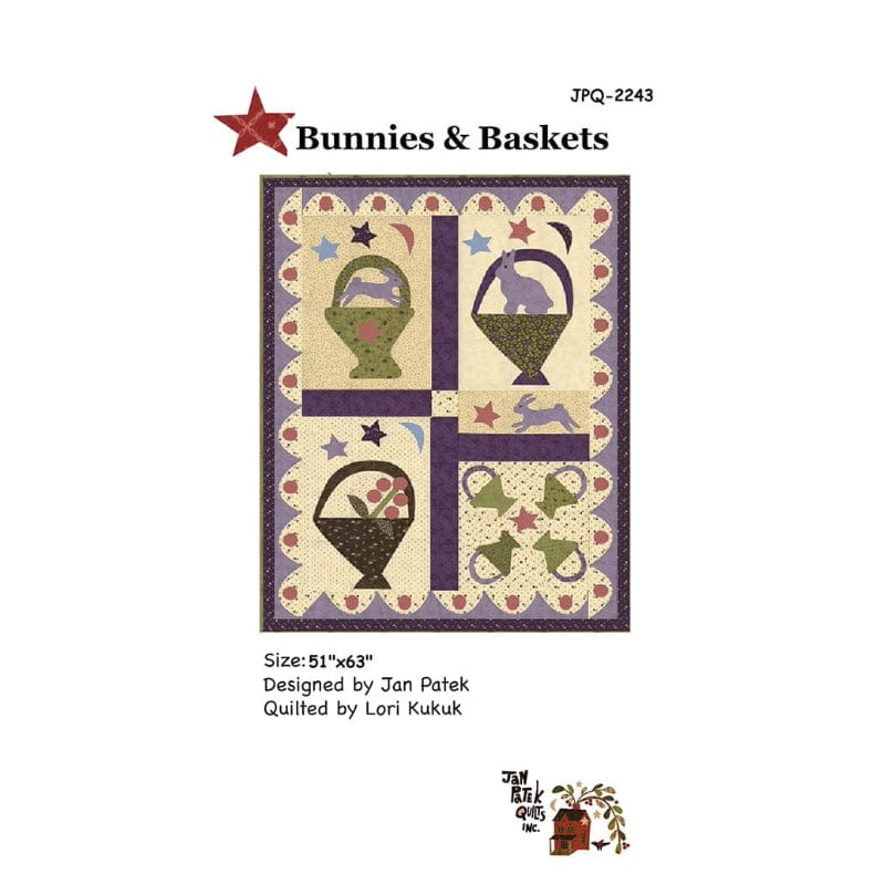 Moda Patterns Jan Patek Bunnies And Baskets Quilt Pattern - The Sewing Studio