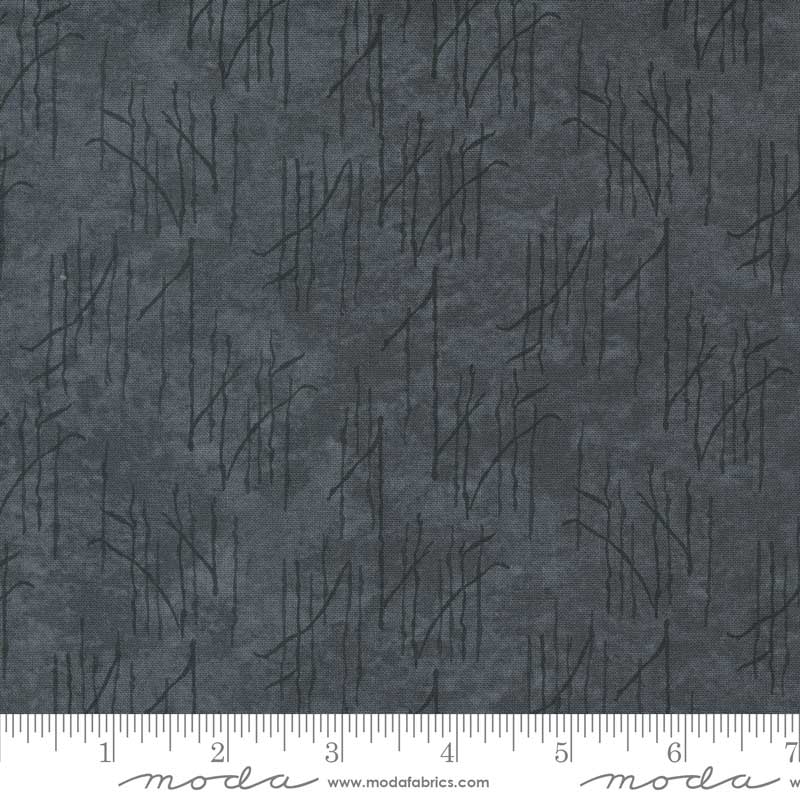 Moda Silhouettes Grasses Charcoal 6932-14 Ruler Image
