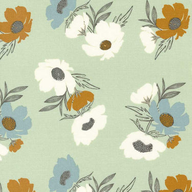 Moda Woodland Wildflowers Bold Bloom Pale Mint 45582-20 Main Image