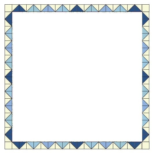 Pam and Nicky Quilts Fabric China Clay Quilt Block of the Month Pattern and Fabric Month Six Flying Geese - The Sewing Studio