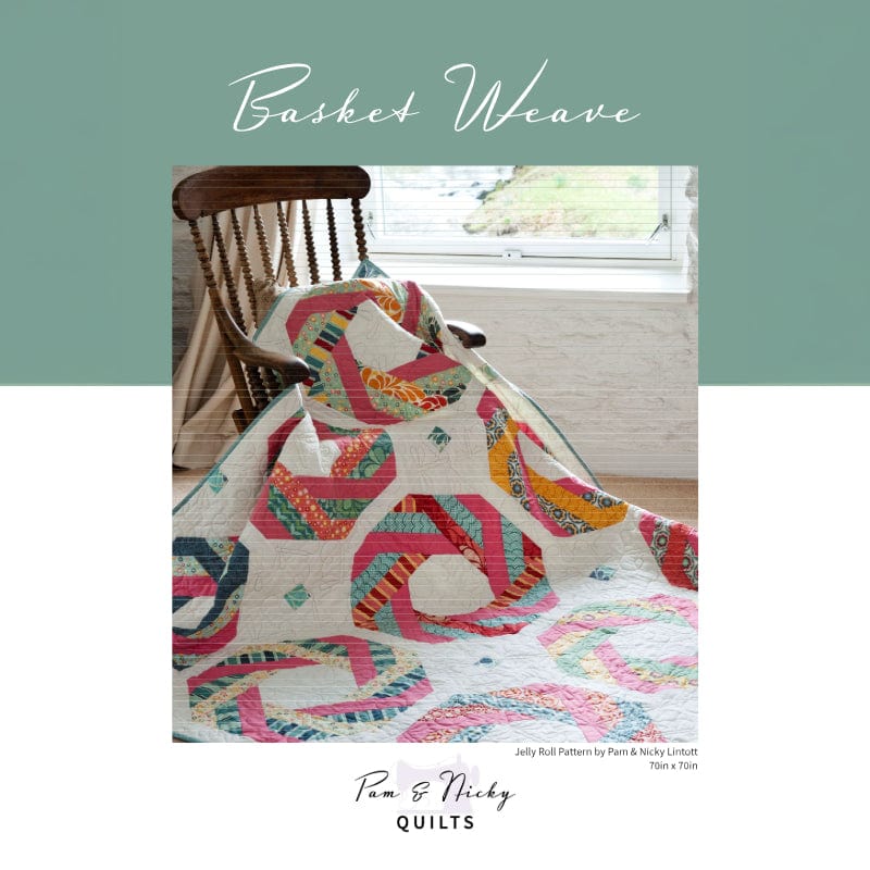 Pam and Nicky Quilts Patterns Basket Weave Quilt Pattern Download - The Sewing Studio