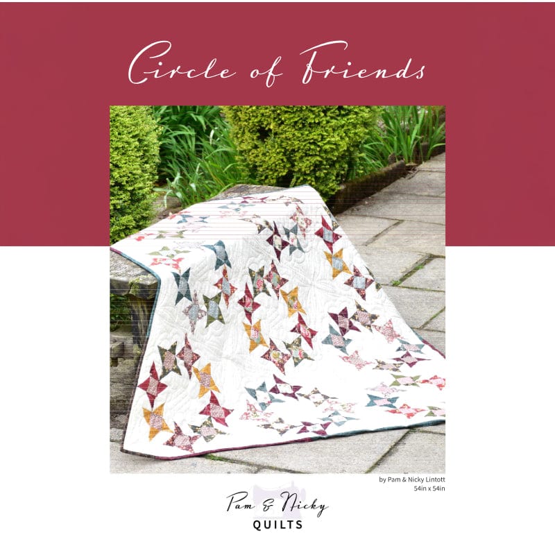 Pam and Nicky Quilts Patterns Circle of Friends Quilt Pattern Download - The Sewing Studio