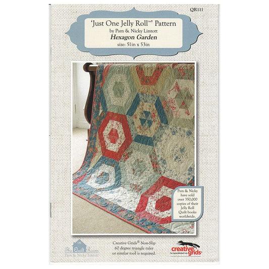 Pam and Nicky Quilts Patterns Hexagon Garden Quilt Pattern Download - The Sewing Studio
