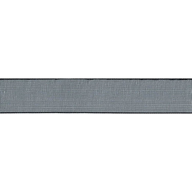 Super Sheer Ribbon: Black: 25mm wide. Price per metre.