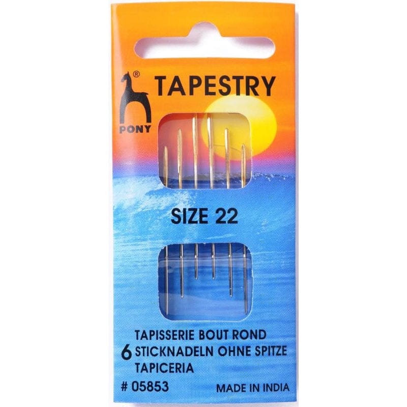Pony Needles Gold Eye Sewing Needles: Tapestry: Size 22 - The Sewing Studio