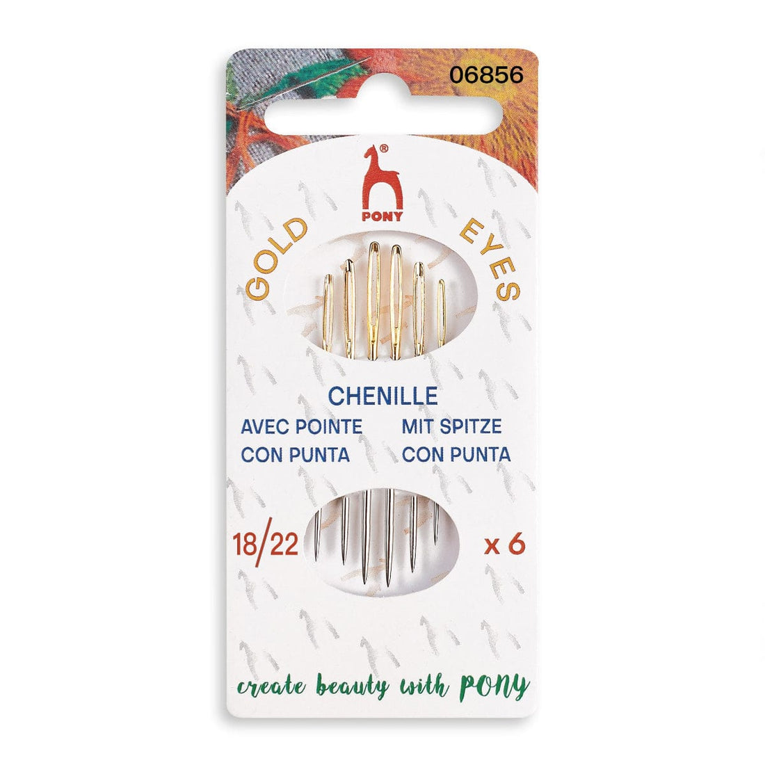 Pony Needles Hand Sewing Needles: Chenille: Gold Eye: Sizes 18-22 - The Sewing Studio