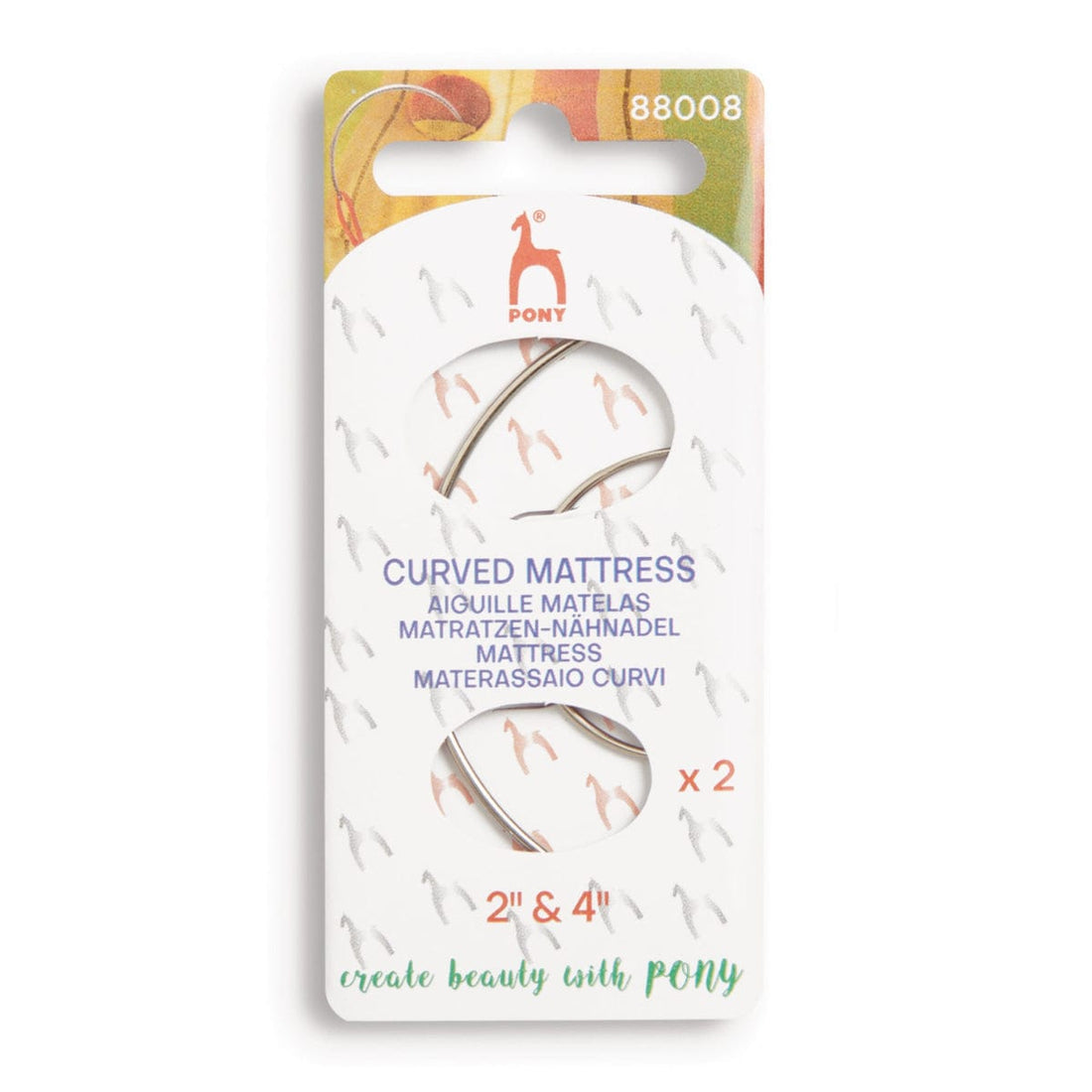 Pony Needles Hand Sewing Needles: Curved mattress needle - The Sewing Studio