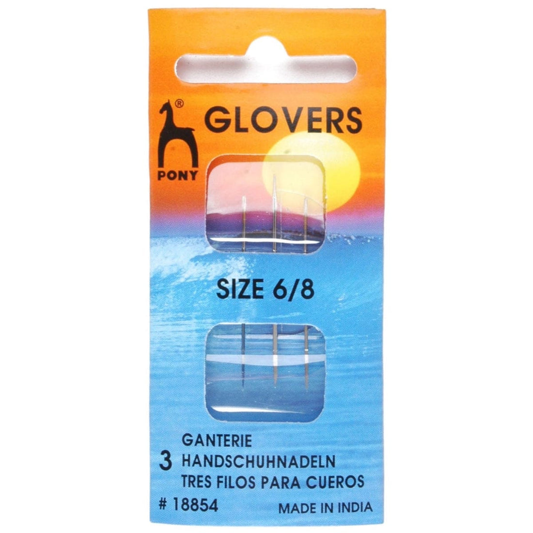Pony Needles Hand Sewing Needles: Leather (glovers): Gold Eye: Sizes 6-8 - The Sewing Studio