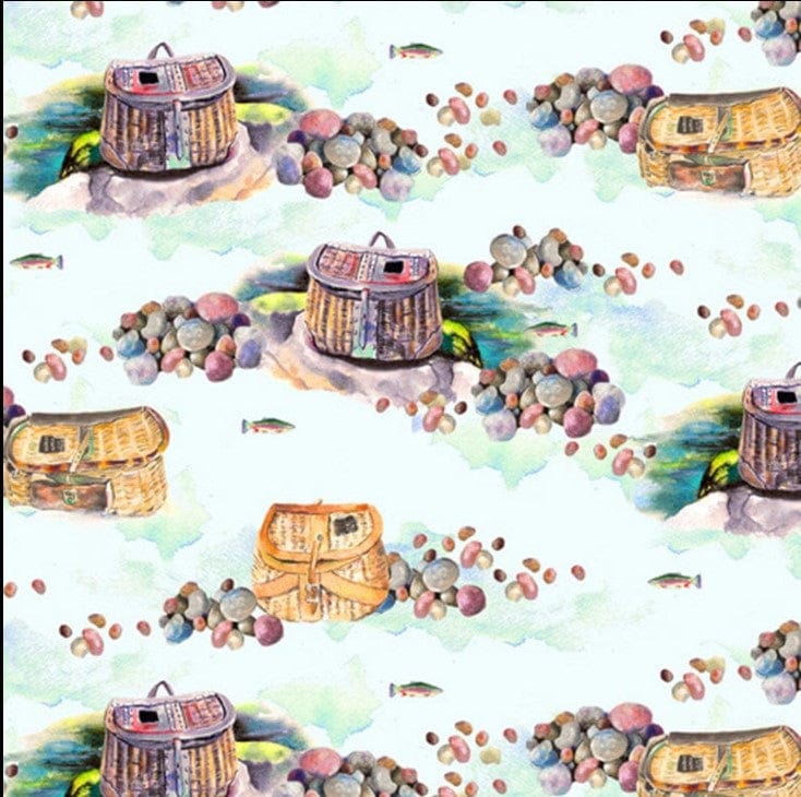 RJR Fabrics Fabric Daily Catch Fish Day Celeste TM301-CE2D - The Sewing Studio