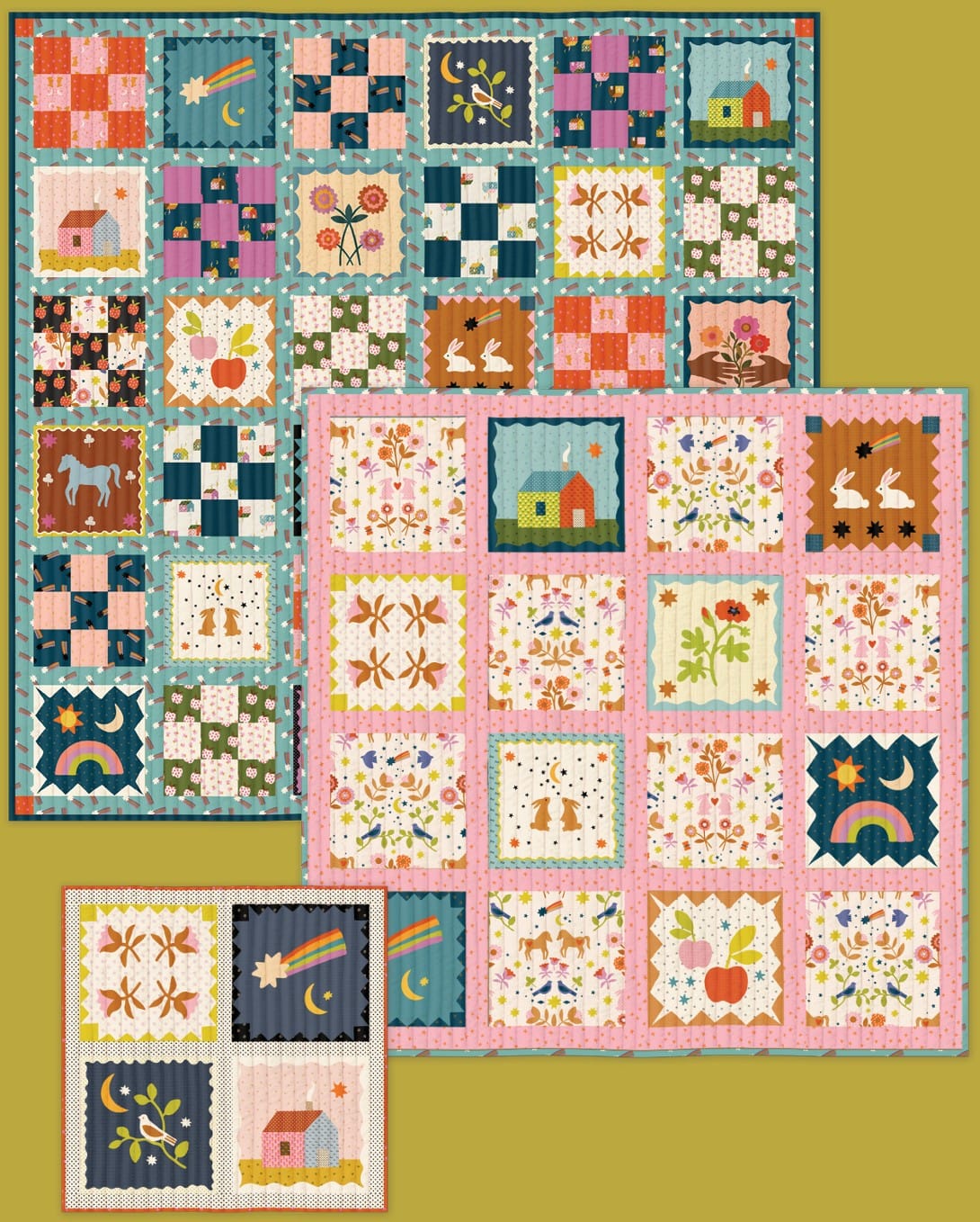Free Pattern: Ruby Star Society Mystic Fable Panel Quilt
