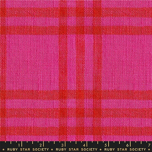 Pink Gingham Ruby Star Society Fabric Ruby Star Society Warp and Weft Mystic Fable Chore Coat - The Sewing Studio