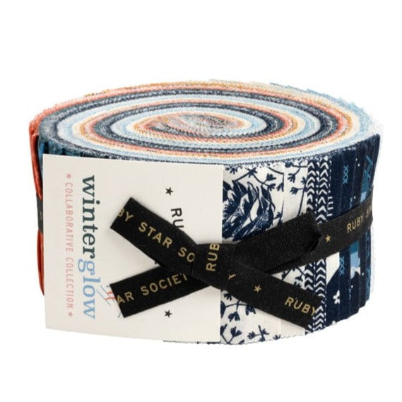 Ruby Star Society Fabric Pre Cuts Moda Ruby Star Winterglow Jelly Roll RS5105JR - The Sewing Studio