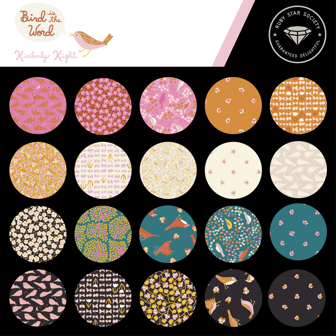 Ruby Star Society Fabric Pre Cuts Ruby Star Bird is the Word Layer Cake  - The Sewing Studio