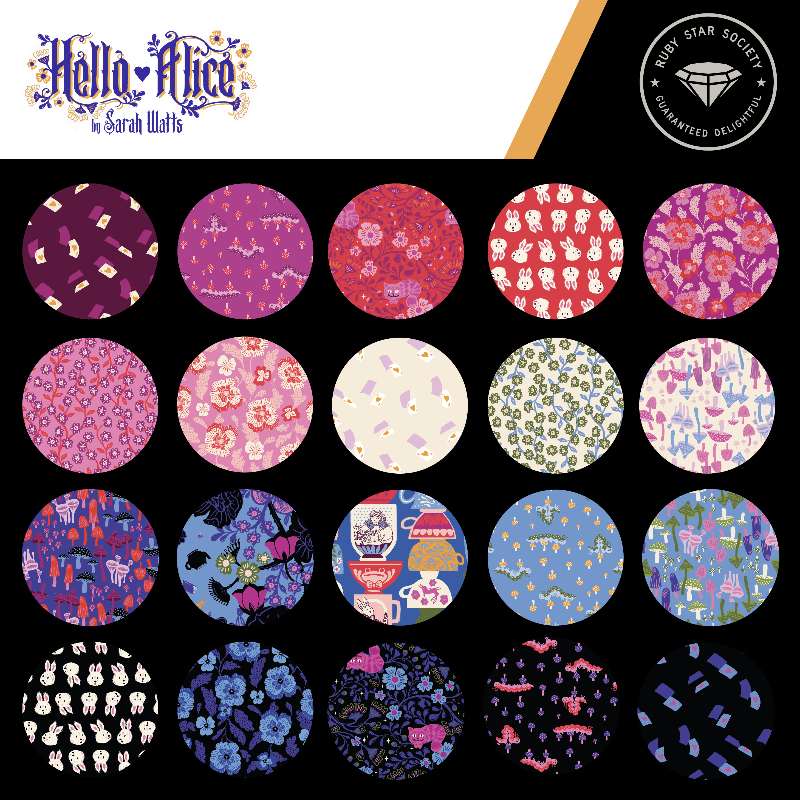 Ruby Star Society Fabric Pre Cuts Ruby Star Society Hello Alice Jelly Roll - The Sewing Studio
