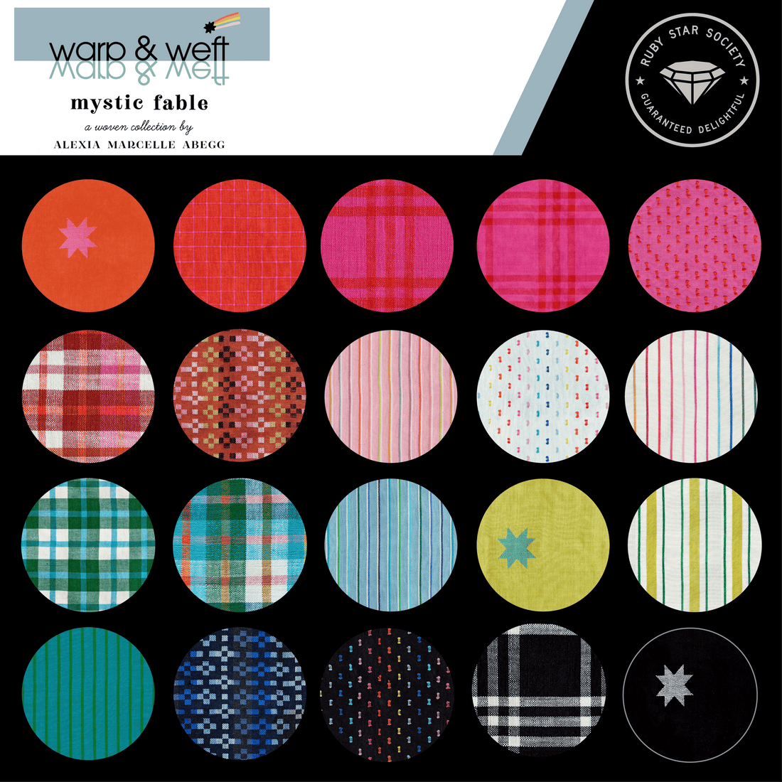 Ruby Star Society Fabric Pre Cuts Ruby Star Society Warp and Weft Mystic Fable Fat Quarter Bundle 13 Pieces - The Sewing Studio