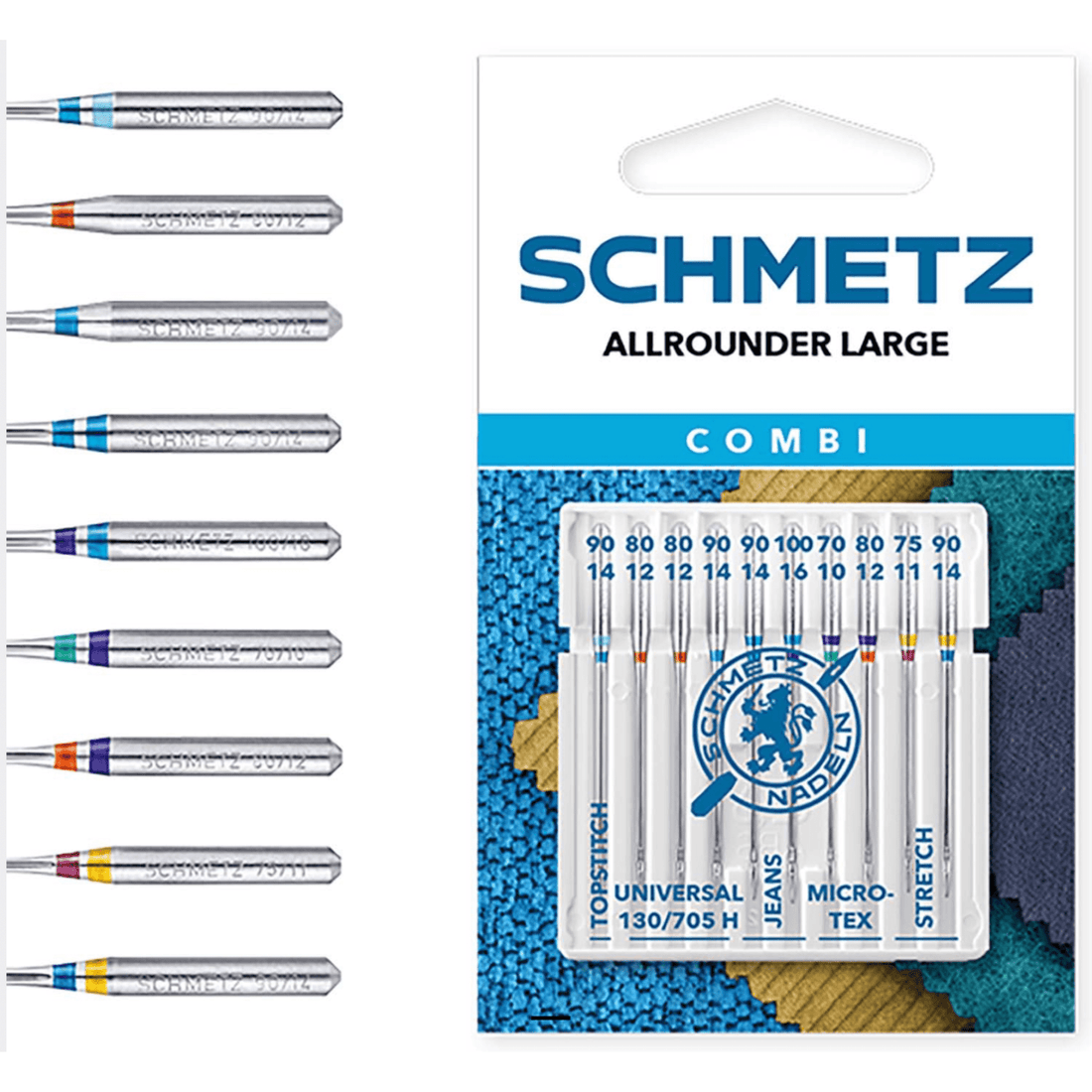 Schmetz Machine Needles Schmetz Sewing Machine Needles: Combi-Box All-Rounder Pack of 10 - The Sewing Studio