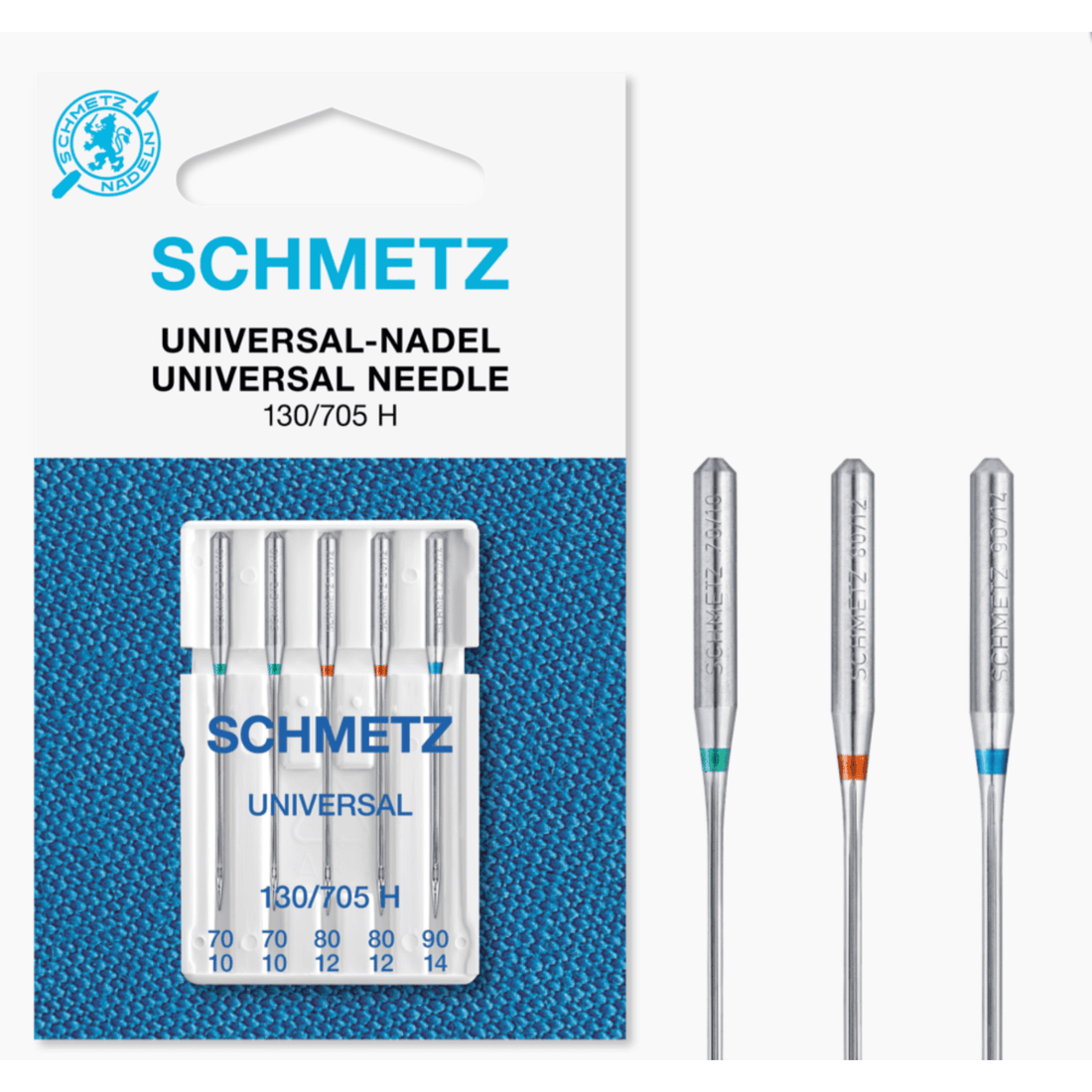 Schmetz Machine Needles Schmetz Sewing Machine Needles Universal: Assorted Pack of 5 - The Sewing Studio