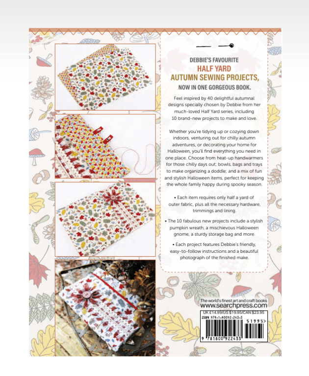 Search Press Books Half Yard Autumn Book - The Sewing Studio
