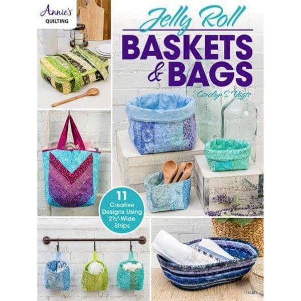 Search Press Books Jelly Roll Baskets and Bags Book - The Sewing Studio