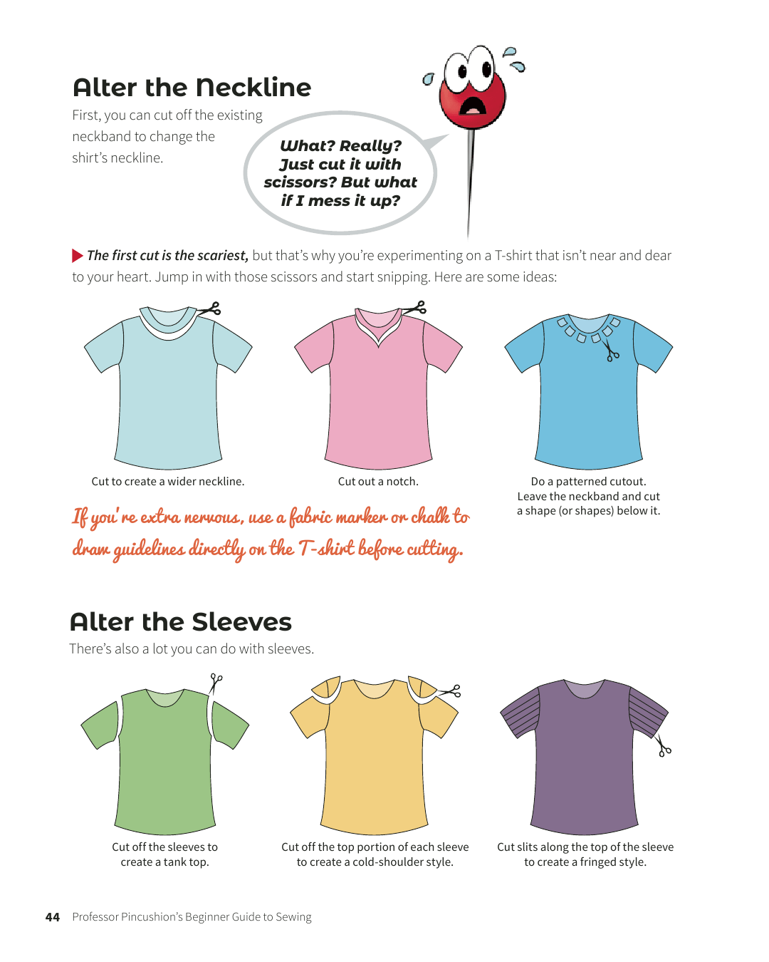 Search Press Books Professor Pincushion's Beginner Guide to Sewing Book - The Sewing Studio