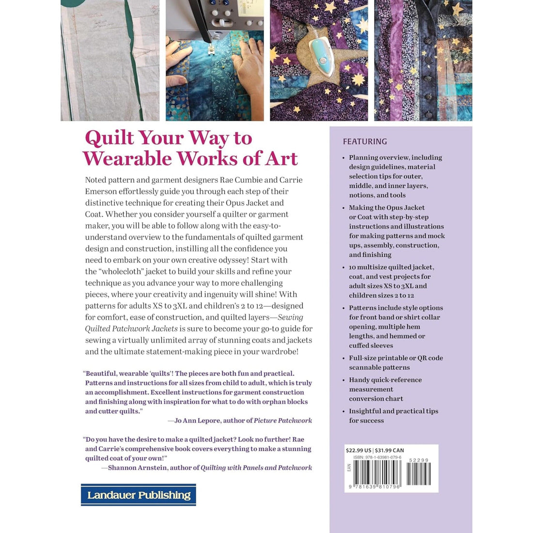 Search Press Books Sewing Quilted Patchwork Jackets - The Sewing Studio