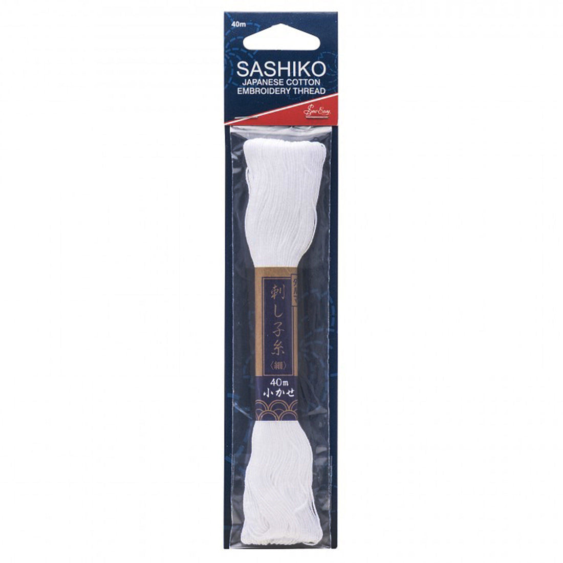 Sew Easy Craft Accessories Sashiko Cotton Thread: White: 40 metre length - The Sewing Studio