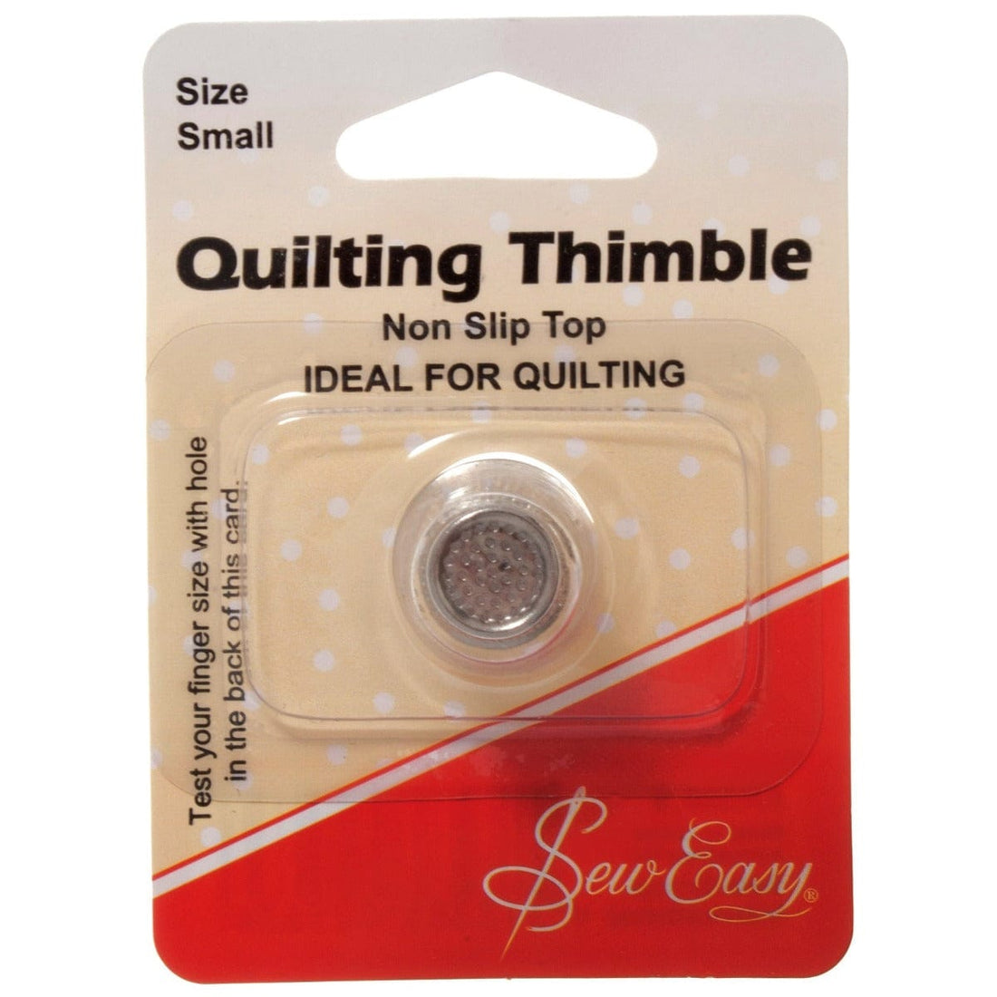 Sew Easy Quilting Accessories Sew Easy Quilters Thimble Non Slip: Small - The Sewing Studio