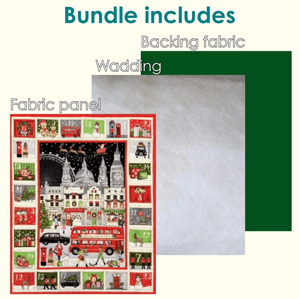 The Sewing Studio Fabric Panels & Labels Makower London Christmas Advent Calendar Bundle - The Sewing Studio