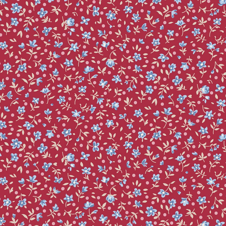 Multi-coloured Floral Tilda Fabric PRE-ORDER Tilda Village Life - The Sewing Studio