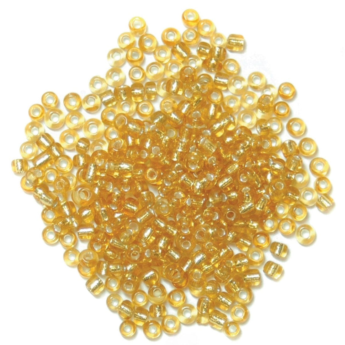 Trimits Beads Sequins Accessories Beads: Seed: Gold: 8g in a pack - The Sewing Studio