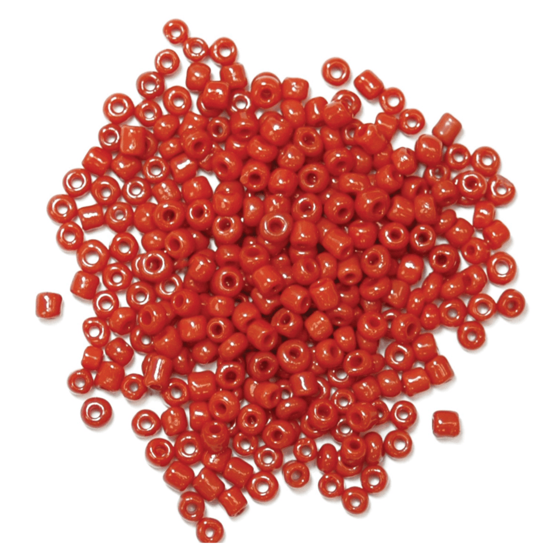 Trimits Beads Sequins Accessories Beads: Seed: Red: 8g in a pack - The Sewing Studio