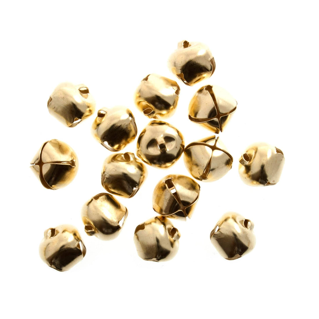 Trimits Beads Sequins Accessories Bells Jingle: Gold 20mm. Price per bell. - The Sewing Studio