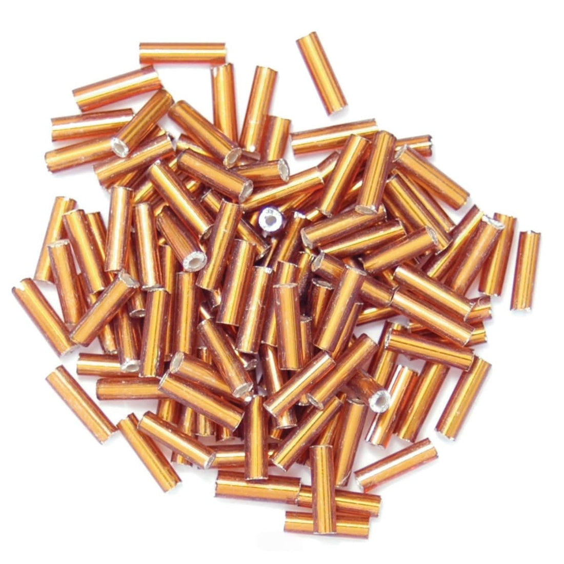 Trimits Beads Sequins Accessories Bugle Beads: Bronze: Pack of 8g - The Sewing Studio