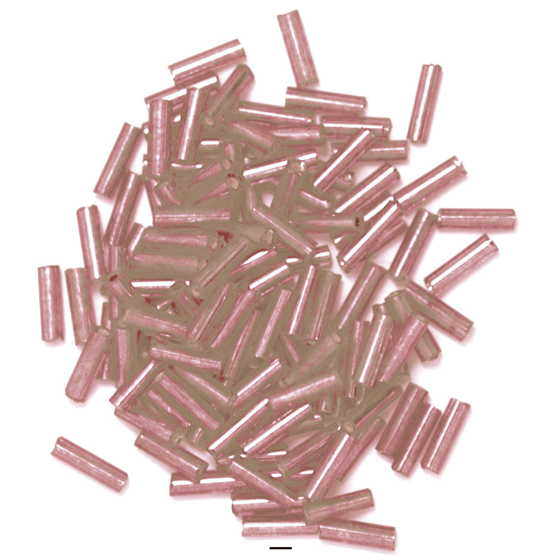 Trimits Beads Sequins Accessories Bugle Beads: Pink: Pack of 8g - The Sewing Studio