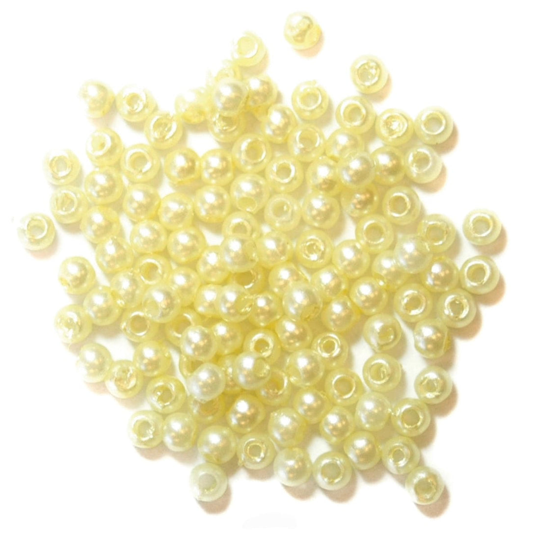 Trimits Beads Sequins Accessories Pearl Beads: 3mm: Cream: 125 quantity - The Sewing Studio