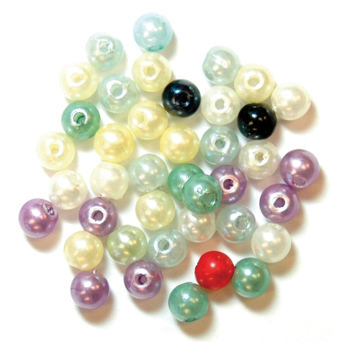 Trimits Beads Sequins Accessories Pearl Beads: Assorted Pastel: 5g quantity - The Sewing Studio